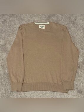 Old Navy Men’s Brown Cashmere Cotton Blend Pullover Sweater Size Medium